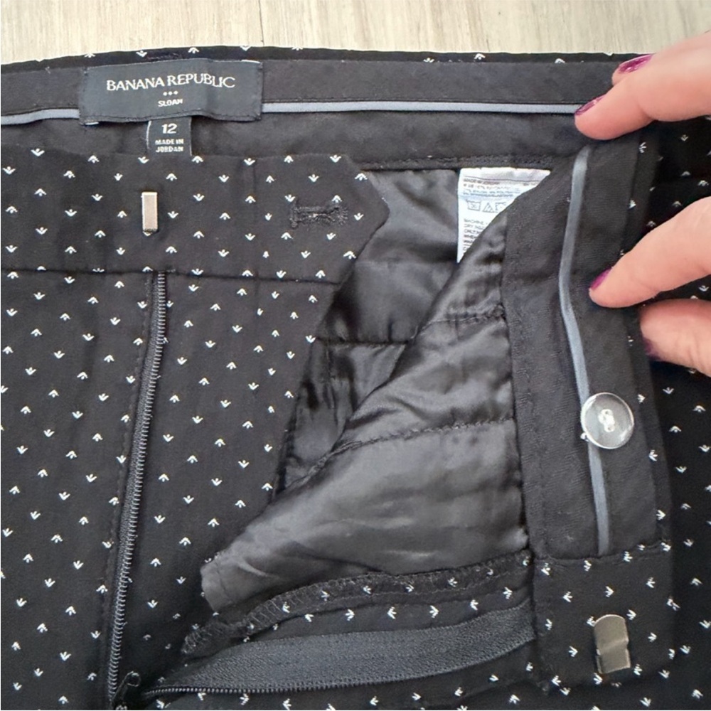 Banana Republic Women's Sloan Patterned Pants - Picture 3 of 9